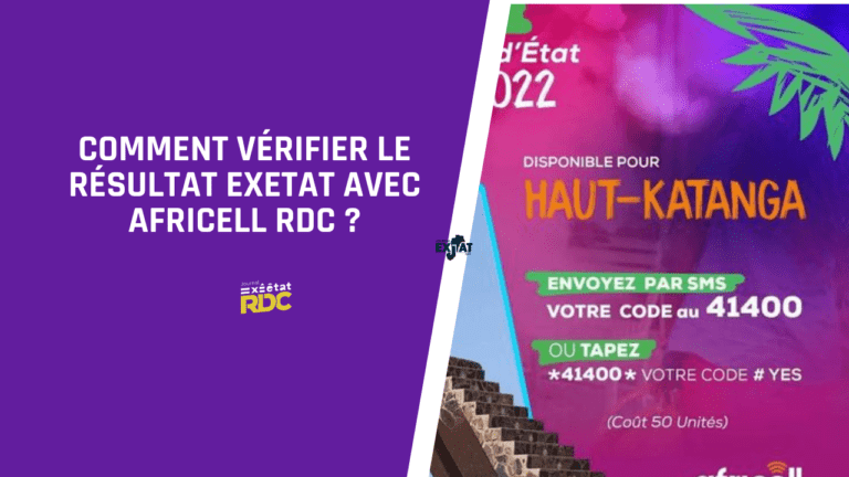 Vérifier le résultat Exetat avec Africell RDC