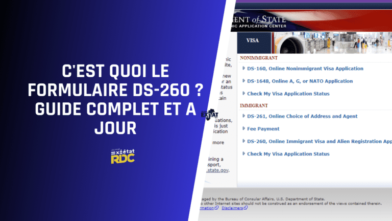 C'est quoi le formulaire DS-260