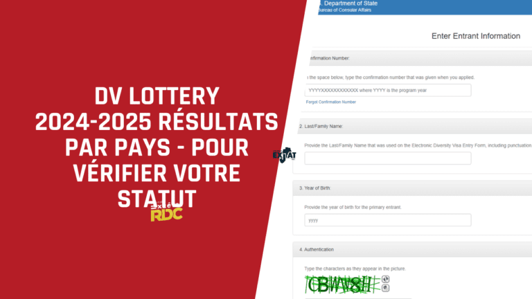 DV Lottery 2025-2026 Résultats par Pays