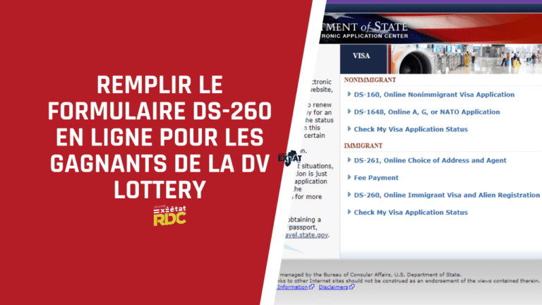 remplir le formulaire DS-260 en ligne