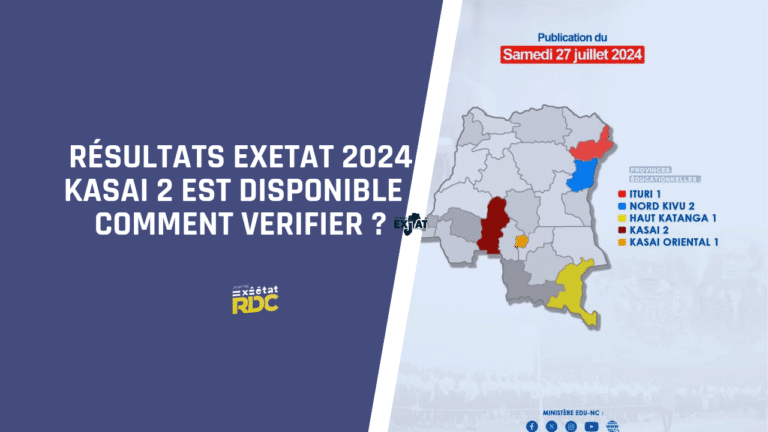 Résultats Exetat 2024 Kasaï 2